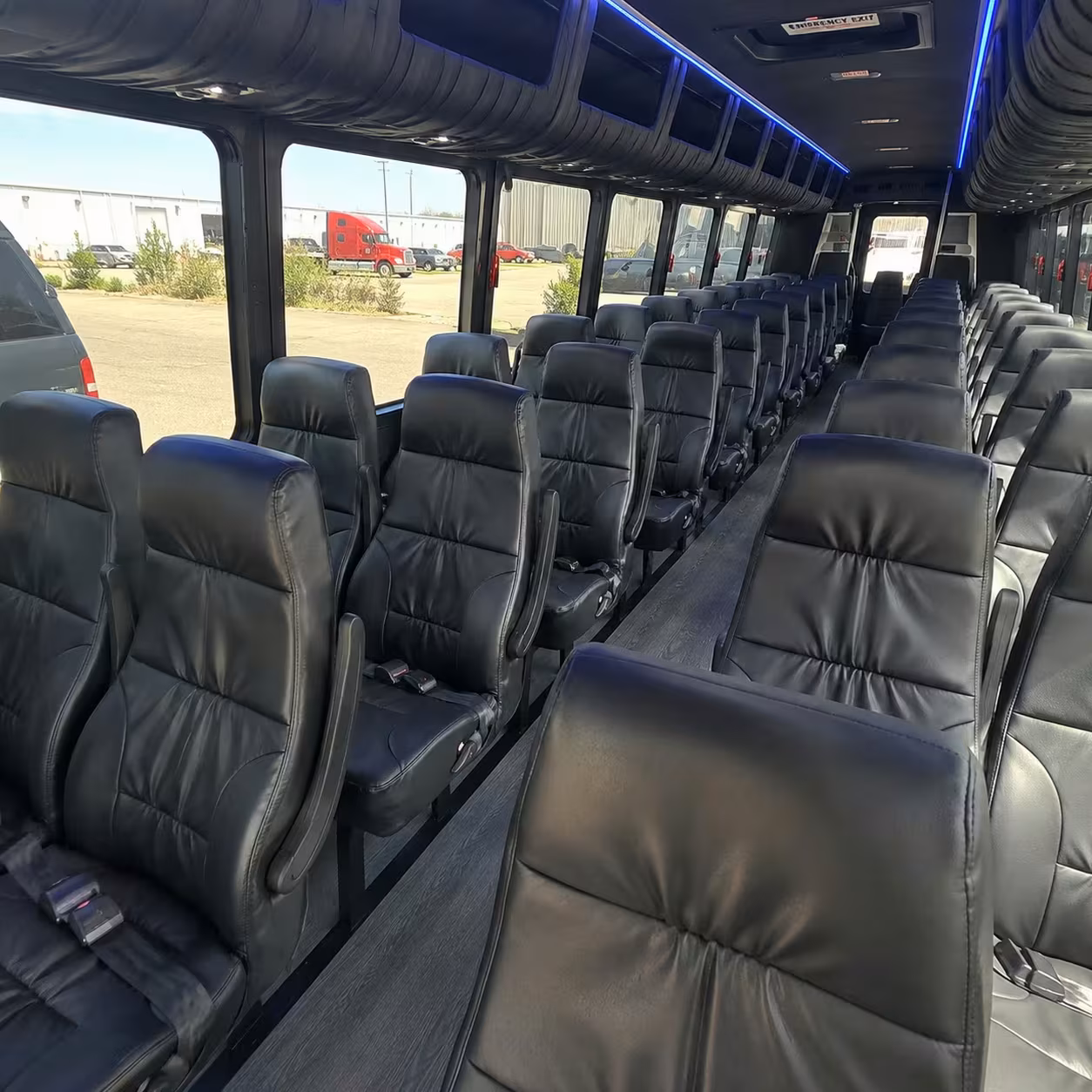 28 passenger minibus interior