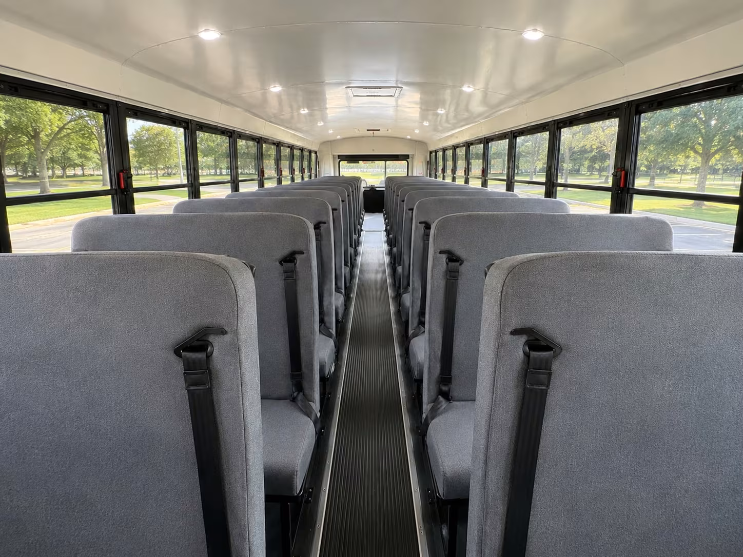 school bus inside