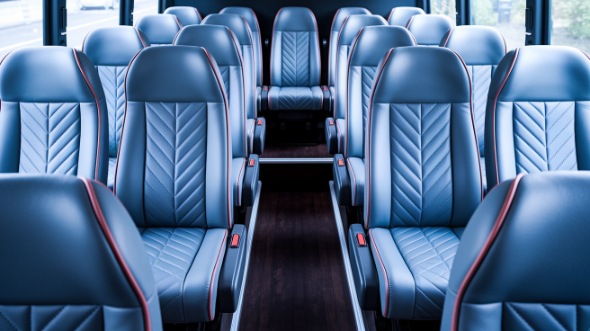 18 passenger minibus interior st george