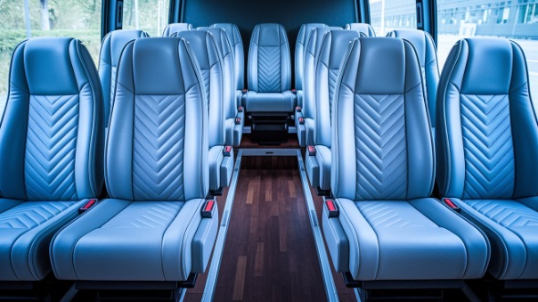 25 passenger minibus interior st george