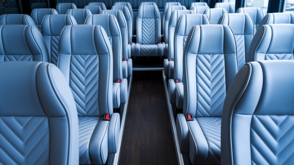 28 passenger minibus interior st george