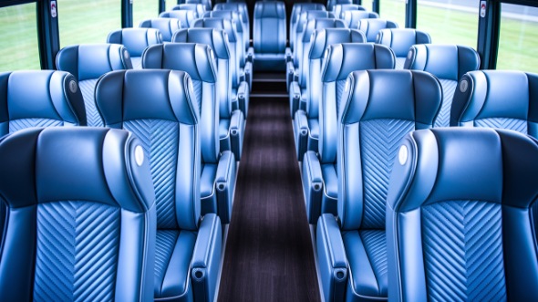55 passenger charter bus interior st george