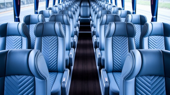 56 passenger charter bus interior st george