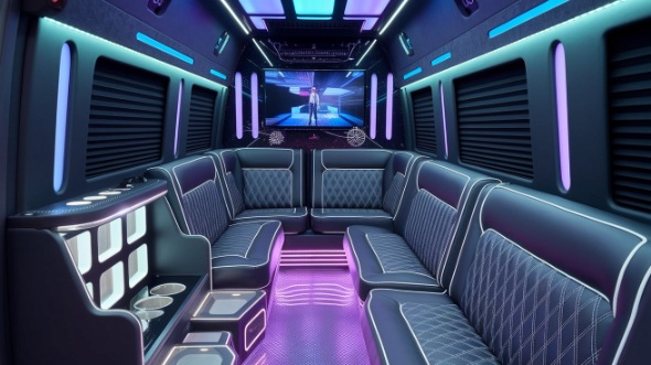 party bus rental interior st george
