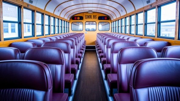 school bus rental interior st george
