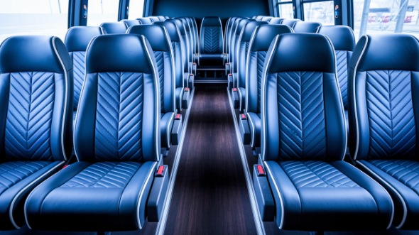 st george 18 passenger minibus inside