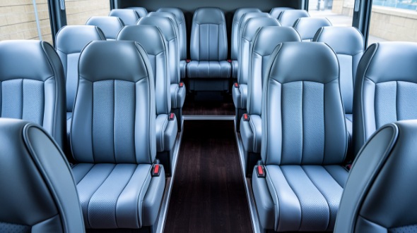 st george 28 passenger minibus inside