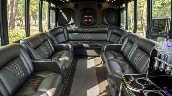 st george sprinter limo rental inside